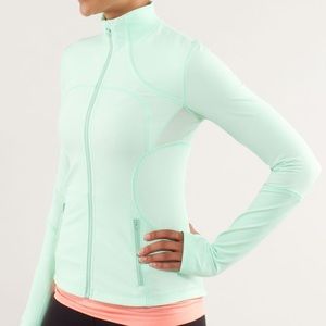 Lululemon New Forme Running Yoga Jacket Teal Mint Green
